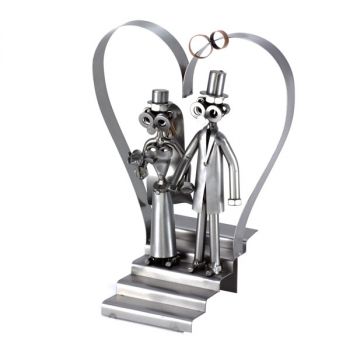 HOCHZEITSPAAR MIT HERZ - SCHRAUBENMÄNNCHEN