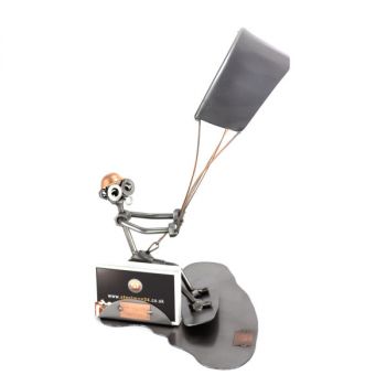 KITESURFER MIT VISITENKARTEN-HALTER