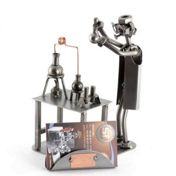 CHEMIKER MIT VISITENKARTEN-HALTER