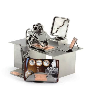 PC-COMPUTER MIT VISITENKARTEN-HALTER