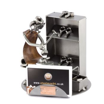 SCHUSTER MIT VISITENKARTEN-HALTER