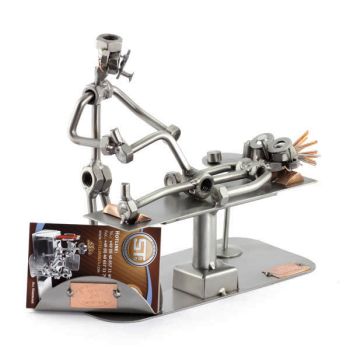 PHYSIOTHERAPEUT MIT VISITENKARTEN-HALTER