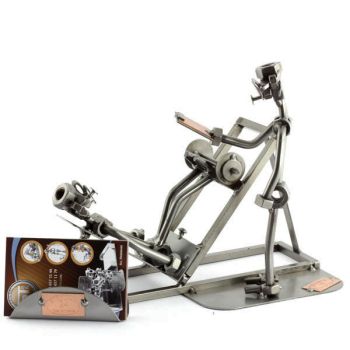 FITNESS-TRAINER MIT VISITENKARTEN-HALTER