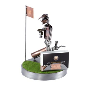 GOLF MARTINI AUF DEM GRÜN MIT VISITENKARTEN-HALTER